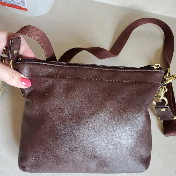 Euc Coach Brown Leather Crossbody Bag Purse - Picture 6 of 11